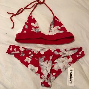 Frankies Bikinies Azalea print bikini